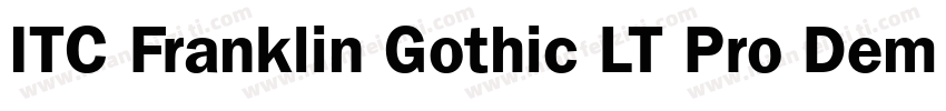 ITC Franklin Gothic LT Pro Demi字体转换